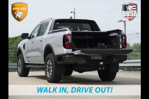 Ford Ranger 2.3L | Wildtrak | PHEV | Liftkit | Raptor Grille | Mud-Tec Rolcover | 3.500kg trekken | Iconic Silver Getoonde accessoires zijn verkrijgbaar tegen meerprijs
