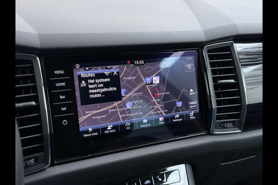 Škoda Kodiaq 1.5 TSI Automaat Style Business Navi 3-Zone Ecc Adap.Cruise 360°Camera Elek.Stoel+Memory Apple Carplay Android Auto Pdc Stoelverwarming Elek.Achterklep Led Lmv Isofix P-Assist Regen-Lichtsensor Dealeronderhouden 1e Eigenaar Origineel Nederlandse Auto