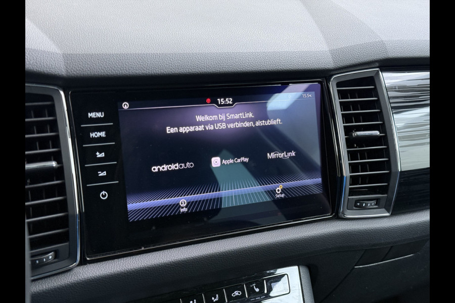 Škoda Kodiaq 1.5 TSI Automaat Style Business Navi 3-Zone Ecc Adap.Cruise 360°Camera Elek.Stoel+Memory Apple Carplay Android Auto Pdc Stoelverwarming Elek.Achterklep Led Lmv Isofix P-Assist Regen-Lichtsensor Dealeronderhouden 1e Eigenaar Origineel Nederlandse Auto