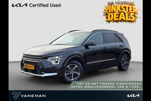 Kia Niro 1.6 GDi PHEV DynamicPlusLine | Leder | Stoel- en Stuurverwarming | Adapt. Cruise | Schuif/Kanteldak | Elektr. Achterklep |