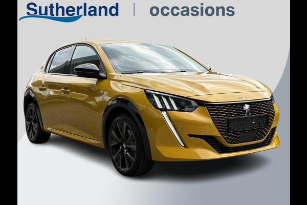 Peugeot e-208 EV GT 50 kWh | 7800 KM | Stoelverwarming | Adaptive Cruise | Dodehoeksensoren | LM Winterset