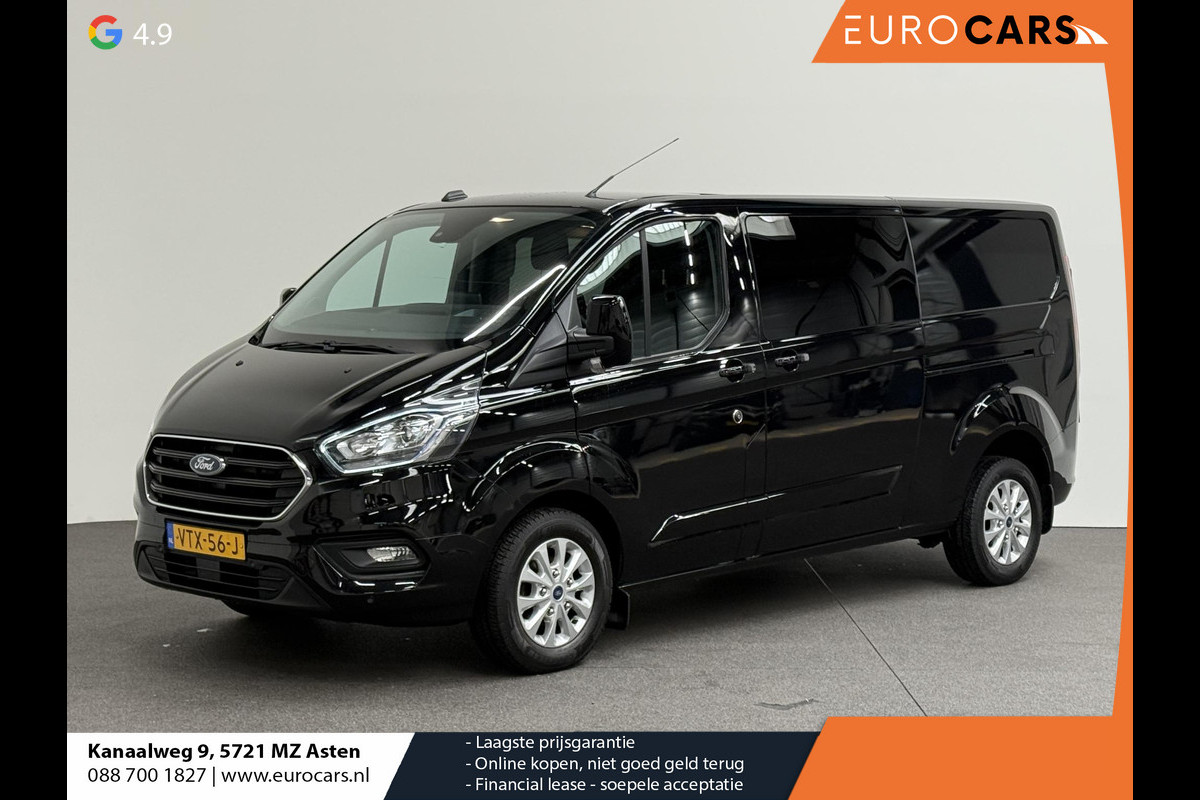 Ford Transit Custom 300 2.0 TDCI L2H1 Limited Dubbele cabine Navi Airco 2 Schuifdeuren Trekhaak PDC Camera Carplay DAB