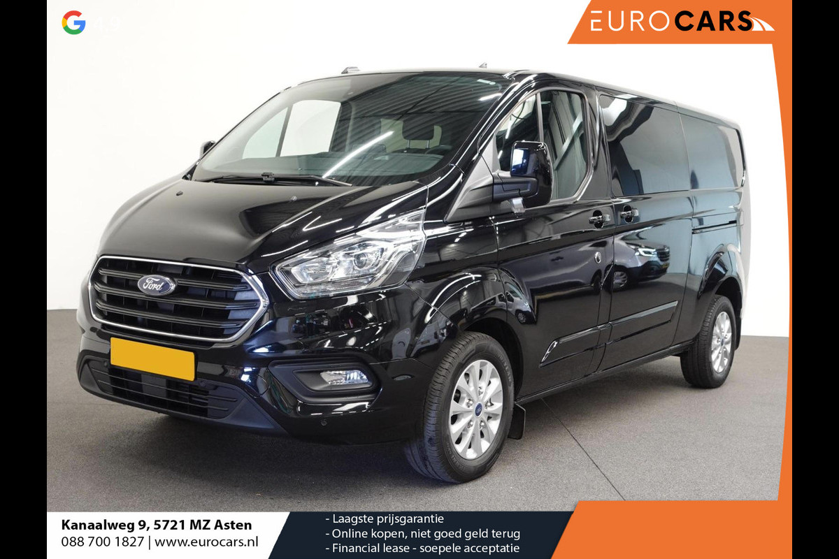 Ford Transit Custom 300 2.0 TDCI L2H1 Automaat Limited Dubbele Cabine Navigatie Airco 2 Schuifdeuren Trekhaak Parkeersensoren Carplay DAB