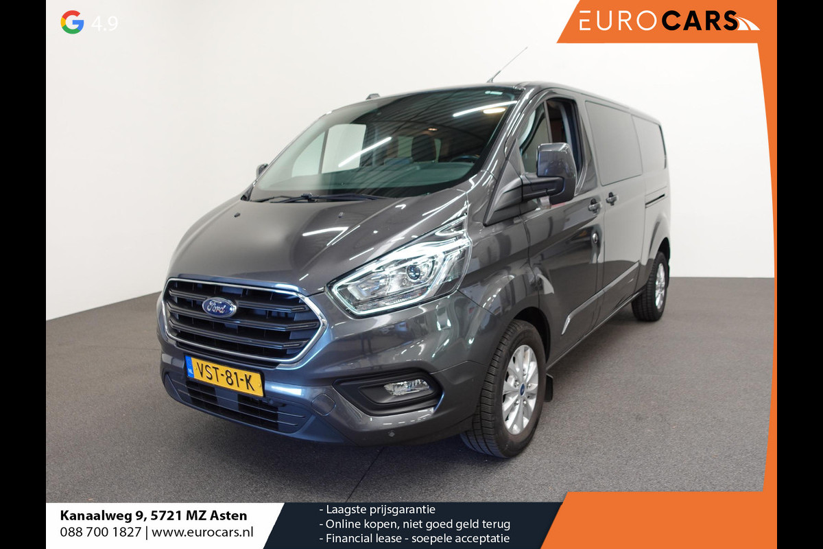 Ford Transit Custom 300 2.0 TDCI L2H1 Limited Dubbele Cabine Automaat Navi Airco 2x schuifdeuren  Trekhaak Parkeersensoren Carplay