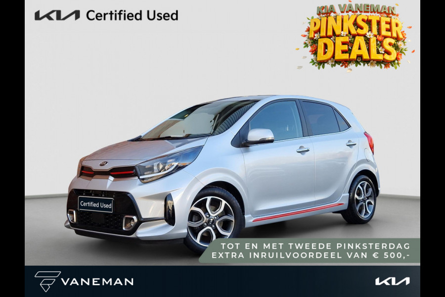 Kia Picanto 1.0 DPi GT-Line | Camera | Navi | Leder | Key-Less | 15” Velgen | Clima | PDC | Cruise | LED |