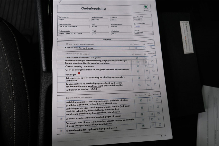 Škoda Karoq 1.5 TSI ACT Ambition Business Automaat - N.A.P. Airco, Cruise, Navi, PDC, Carplay, Trekhaak.