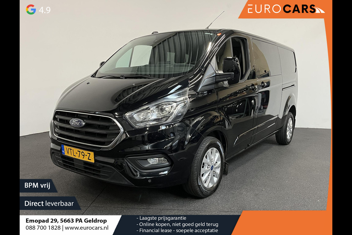 Ford Transit Custom 300 2.0 TDCI L2H1 Limited Dubbele cabine Navi Airco2 Schuifdeuren Trekhaak PCD Carplay DAB