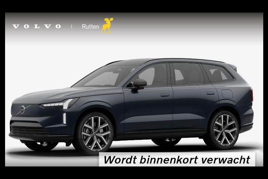 Volvo EX90 456PK Automaat Twin Motor 456PK Ultra 7p. 111 kWh / Panoramadak / Luchtvering / Head-up display / Stoelverwarming en stuurwielverwarming / Massagestoelen / Memory seats / Adaptive cruise control / 360 Camera / elektrische achterklep