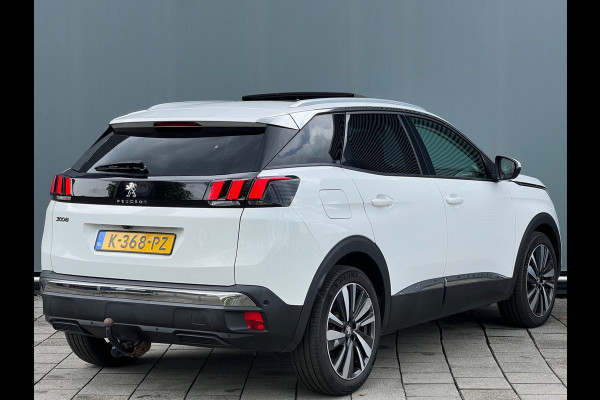 Peugeot 3008 BWJ 2021 | 1.2T 131PK Premium Av. AUTOMAAT | TREKHAAK | PANO SCHUIFDAK | 19'' LMV | CARPLAY | NAVI | CLIMA | AGR | LEDER/STOF | PDC | STOELVERW |