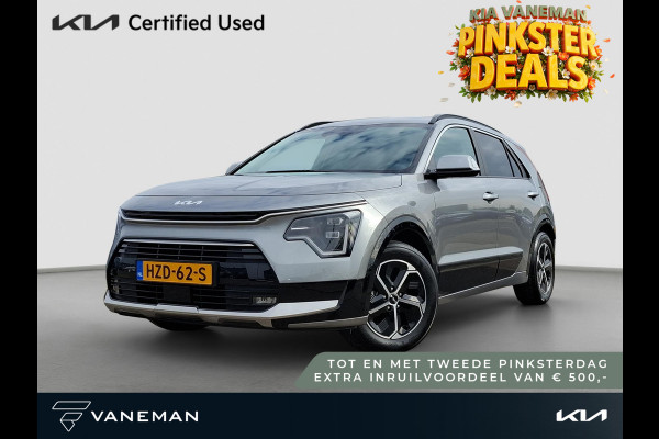 Kia Niro 1.6 GDi Hybrid DynamicPlusLine Leder | Stoel- en Stuurverwarming | Adapt. Cruise | Schuif/Kanteldak | Elektr. Achterklep |