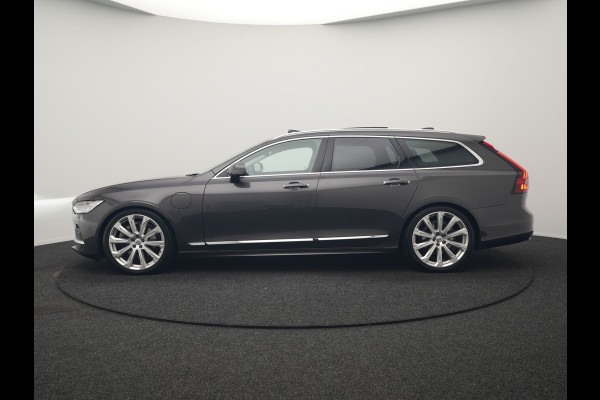 Volvo V90 T6 AWD Inscription PHEV 340pk Dealer O.H. | Trekhaak Af Fabriek | Panodak | Head Up | Adaptive Cruise | 360 Camera | Harman / Kardon | Lederen Sportstoelen Memory & Verwarmd | Keyless | Stuur Verwarmd | Blis | Apple Carplay | DAB | Plug In Hybrid |
