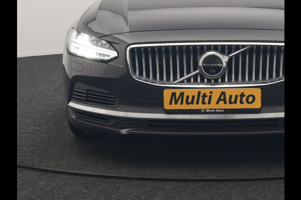 Volvo V90 T6 AWD Inscription PHEV 340pk Dealer O.H. | Trekhaak Af Fabriek | Panodak | Head Up | Adaptive Cruise | 360 Camera | Harman / Kardon | Lederen Sportstoelen Memory & Verwarmd | Keyless | Stuur Verwarmd | Blis | Apple Carplay | DAB | Plug In Hybrid |