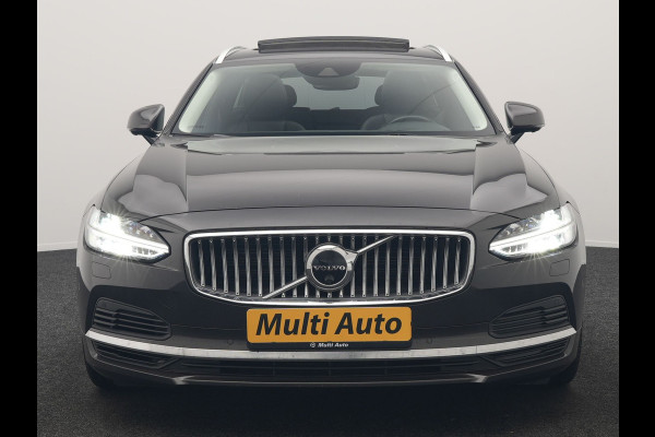 Volvo V90 T6 AWD Inscription PHEV 340pk Dealer O.H. | Trekhaak Af Fabriek | Panodak | Head Up | Adaptive Cruise | 360 Camera | Harman / Kardon | Lederen Sportstoelen Memory & Verwarmd | Keyless | Stuur Verwarmd | Blis | Apple Carplay | DAB | Plug In Hybrid |