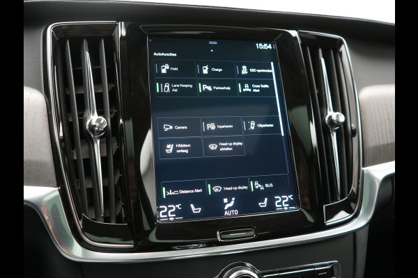 Volvo V90 T6 AWD Inscription PHEV 340pk Dealer O.H. | Trekhaak Af Fabriek | Panodak | Head Up | Adaptive Cruise | 360 Camera | Harman / Kardon | Lederen Sportstoelen Memory & Verwarmd | Keyless | Stuur Verwarmd | Blis | Apple Carplay | DAB | Plug In Hybrid |