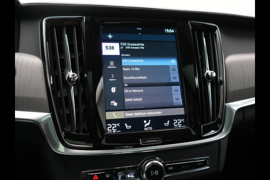 Volvo V90 T6 AWD Inscription PHEV 340pk Dealer O.H. | Trekhaak Af Fabriek | Panodak | Head Up | Adaptive Cruise | 360 Camera | Harman / Kardon | Lederen Sportstoelen Memory & Verwarmd | Keyless | Stuur Verwarmd | Blis | Apple Carplay | DAB | Plug In Hybrid |