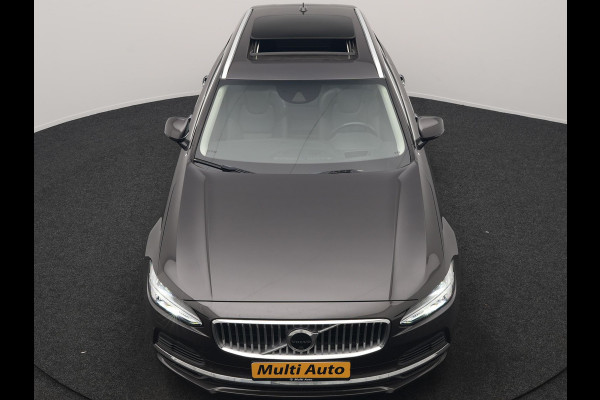 Volvo V90 T6 AWD Inscription PHEV 340pk Dealer O.H. | Trekhaak Af Fabriek | Panodak | Head Up | Adaptive Cruise | 360 Camera | Harman / Kardon | Lederen Sportstoelen Memory & Verwarmd | Keyless | Stuur Verwarmd | Blis | Apple Carplay | DAB | Plug In Hybrid |