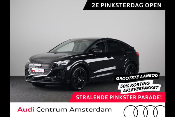 Audi Q4 Sportback e-tron 40 Advanced edition 77 kWh 204 pk | SOH 96,04% | Navigatie | Warmtepomp | Parkeersensoren | Achteruitrijcamera | Adaptieve cruise control | Stoelverwarming |