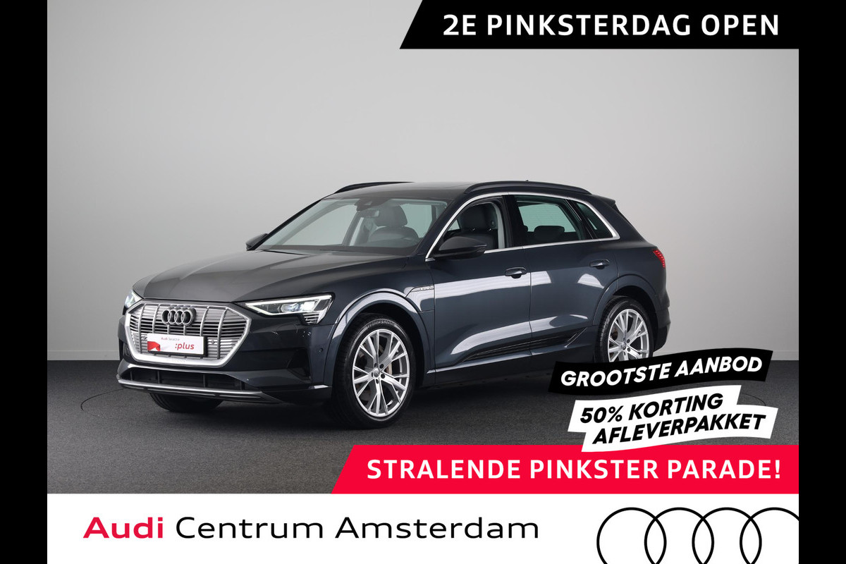 Audi e-tron 55 quattro Business edition Plus 95 kWh 408pk | Panoramadak | Lederen bekleding | Parkeercamera | Verwarmbare voorstoelen