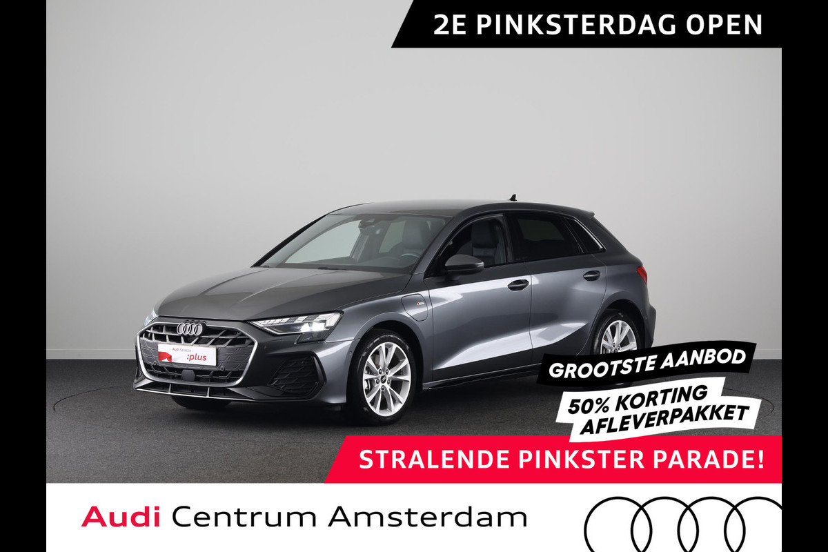 Audi A3 Sportback 40 TFSI e S edition 204pk S-tronic | Verlengde garantie | Navigatie | Parkeersensoren (Park assist) | Adaptieve cruise control | Stoelverwarming | S-Line |