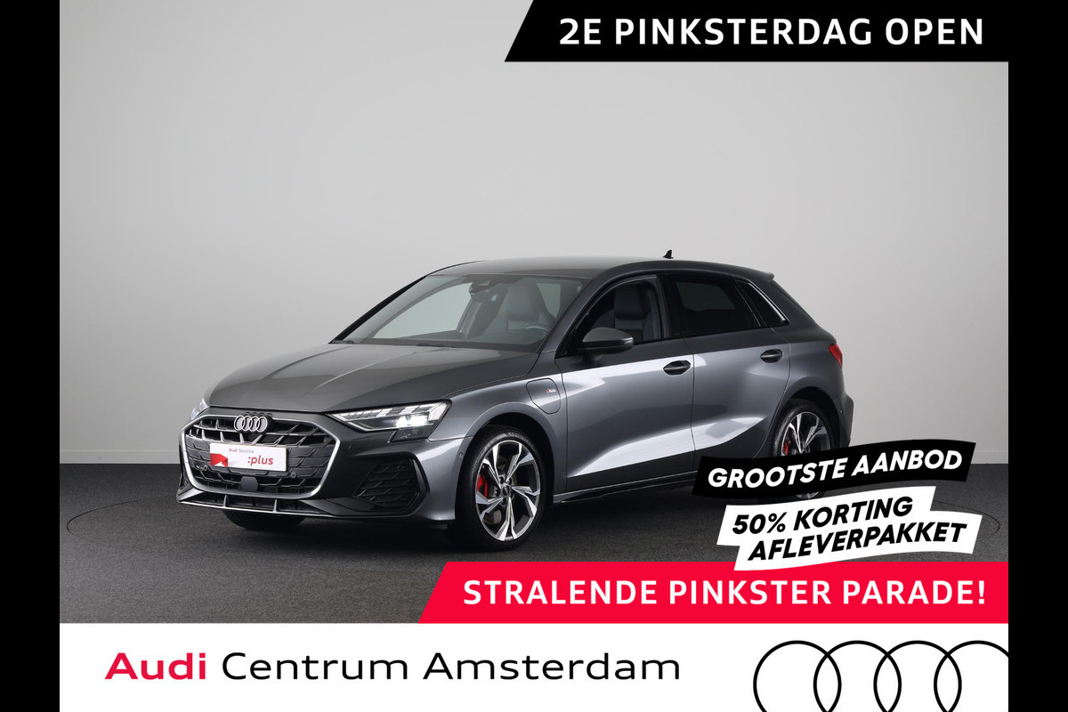 Audi A3 Sportback 45 TFSI e S edition Competition 272 pk S-tronic | Verlengde garantie | Navigatie | Parkeersensoren (Park assist) | Achteruitrijcamera | Stoelverwarming | S-Line |