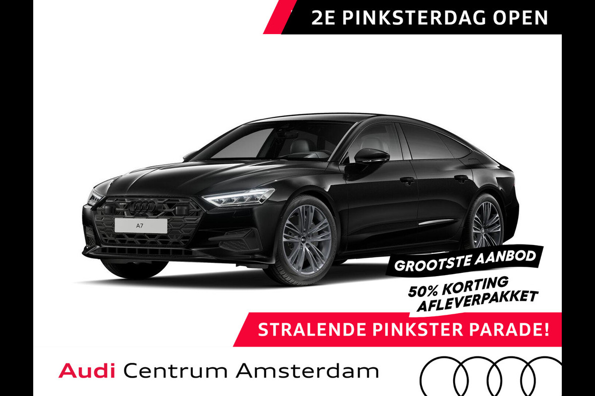 Audi A7 Sportback 50 TFSI e quattro Pro Line 299PK | Komt eind mei binnen| Wegklapbare trekhaak | Head up Display | 20 inch Lichtmetalen velgen | Verlengde garantie | Stoelverwarming
