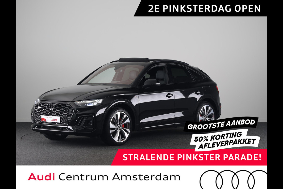 Audi Q5 Sportback 55 TFSI e S edition Competition 367pk | Komt half april binnen | Panoramadak | Trekhaak | Head uo Display | B&O Premium Audio | Verlengde garantie