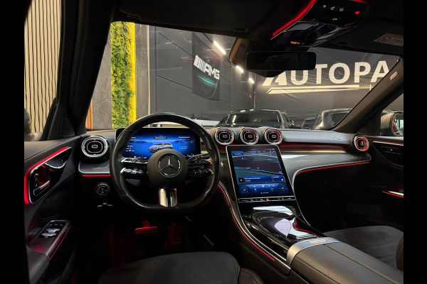 Mercedes-Benz C-Klasse Estate 300 e AMG LINE |PANO|360CAM|KEYLESS|CARPLAY|GARANTIE|SFEERVERLICHTING|DEALER ONDERHOUDEN|VOL!