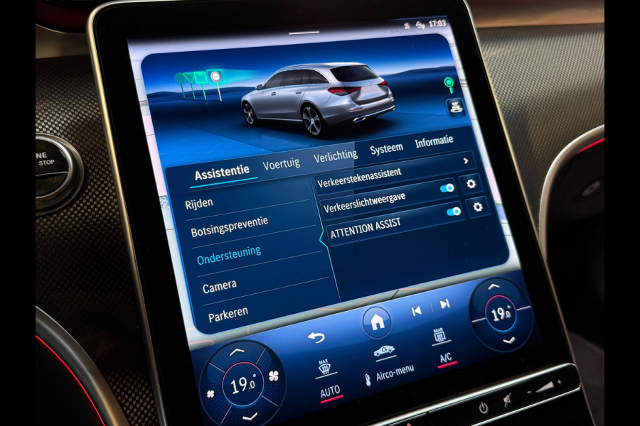 Mercedes-Benz C-Klasse Estate 300 e AMG LINE |PANO|360CAM|KEYLESS|CARPLAY|GARANTIE|SFEERVERLICHTING|DEALER ONDERHOUDEN|VOL!