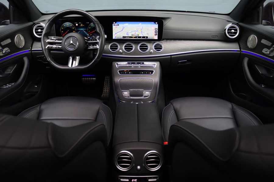 Mercedes-Benz E-Klasse 450 4MATIC Premium+ AMG Line | Luchtvering | Distronic+ | Burmester | Soft-Close | Memory | Trekhaak | HUD | Augmented Reality | Panoramadak | Keyless Go |