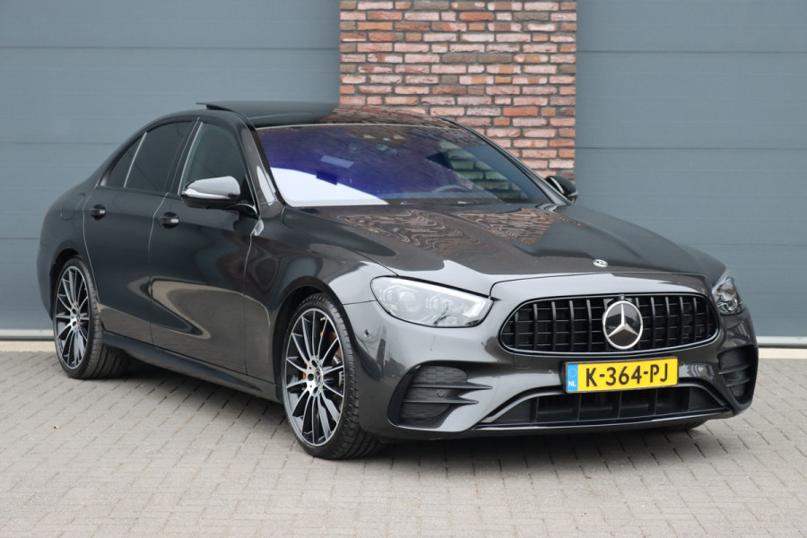 Mercedes-Benz E-Klasse 450 4MATIC Premium+ AMG Line | Luchtvering | Distronic+ | Burmester | Soft-Close | Memory | Trekhaak | HUD | Augmented Reality | Panoramadak | Keyless Go |