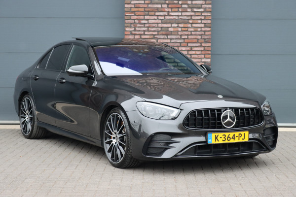 Mercedes-Benz E-Klasse 450 4MATIC Premium+ AMG Line | Luchtvering | Distronic+ | Burmester | Soft-Close | Memory | Trekhaak | HUD | Augmented Reality | Panoramadak | Keyless Go |