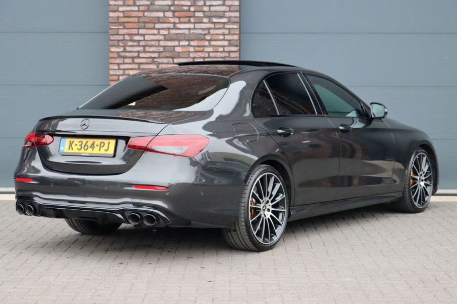 Mercedes-Benz E-Klasse 450 4MATIC Premium+ AMG Line | Luchtvering | Distronic+ | Burmester | Soft-Close | Memory | Trekhaak | HUD | Augmented Reality | Panoramadak | Keyless Go |