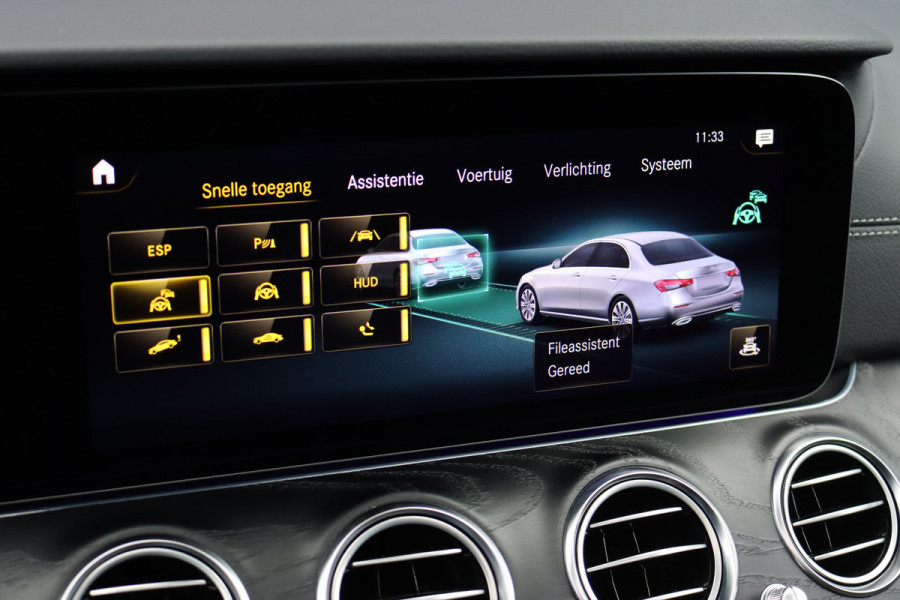 Mercedes-Benz E-Klasse 450 4MATIC Premium+ AMG Line | Luchtvering | Distronic+ | Burmester | Soft-Close | Memory | Trekhaak | HUD | Augmented Reality | Panoramadak | Keyless Go |