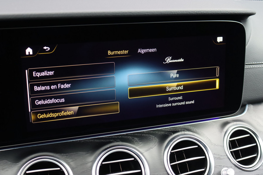 Mercedes-Benz E-Klasse 450 4MATIC Premium+ AMG Line | Luchtvering | Distronic+ | Burmester | Soft-Close | Memory | Trekhaak | HUD | Augmented Reality | Panoramadak | Keyless Go |