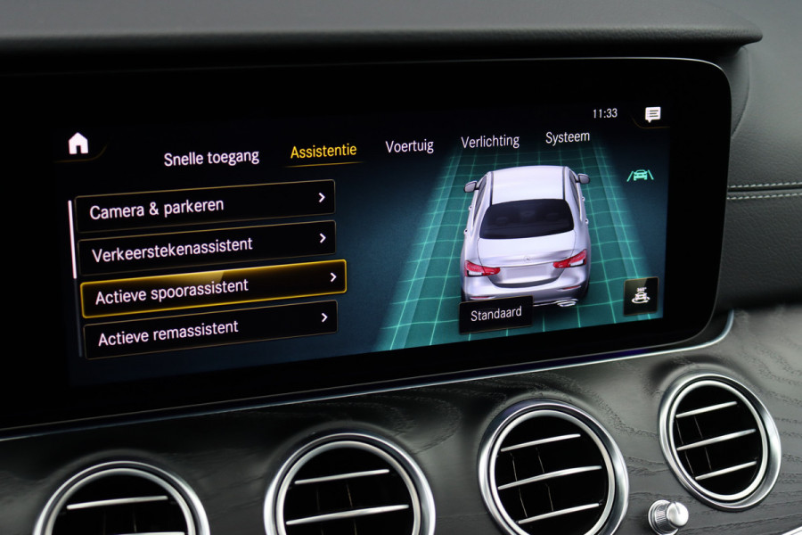 Mercedes-Benz E-Klasse 450 4MATIC Premium+ AMG Line | Luchtvering | Distronic+ | Burmester | Soft-Close | Memory | Trekhaak | HUD | Augmented Reality | Panoramadak | Keyless Go |