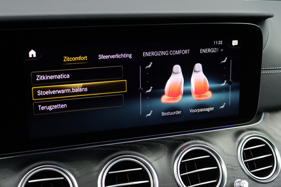 Mercedes-Benz E-Klasse 450 4MATIC Premium+ AMG Line | Luchtvering | Distronic+ | Burmester | Soft-Close | Memory | Trekhaak | HUD | Augmented Reality | Panoramadak | Keyless Go |
