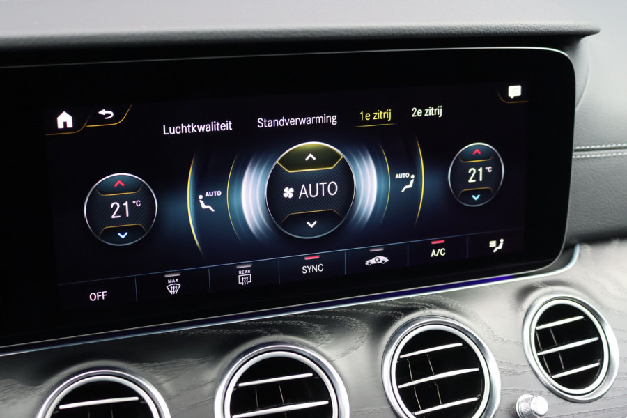 Mercedes-Benz E-Klasse 450 4MATIC Premium+ AMG Line | Luchtvering | Distronic+ | Burmester | Soft-Close | Memory | Trekhaak | HUD | Augmented Reality | Panoramadak | Keyless Go |