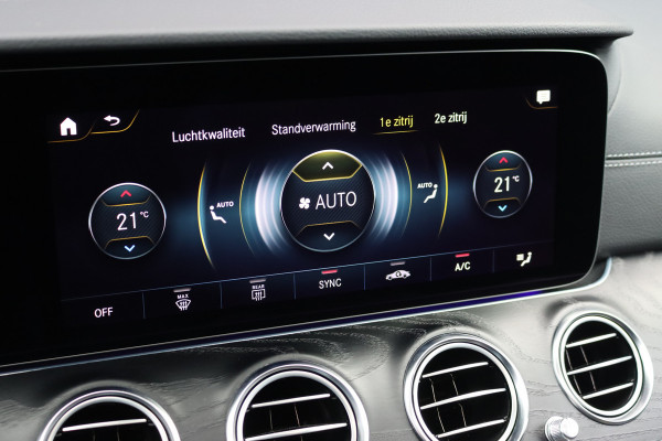 Mercedes-Benz E-Klasse 450 4MATIC Premium+ AMG Line | Luchtvering | Distronic+ | Burmester | Soft-Close | Memory | Trekhaak | HUD | Augmented Reality | Panoramadak | Keyless Go |