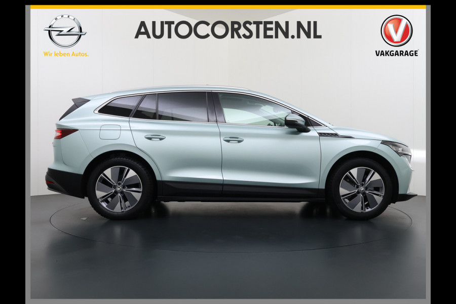 Škoda ENYAQ iV 80 SOH 90% Panoramadak 3-Zone Ecc Adap.Cruise Camera Navi Apple Carplay Android Auto Pdc Stoel+Stuurverwarming Lmv Led Privacy Glas Keyless advanced Dodehoek detectie File assistent Verkeersbord detectie 1e Eigenaar Dealeronderhouden Origineel Nederlandse Auto