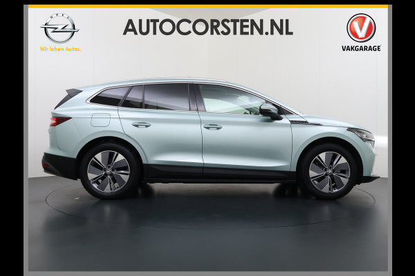 Škoda ENYAQ iV 80 SOH 90% Panoramadak 3-Zone Ecc Adap.Cruise Camera Navi Apple Carplay Android Auto Pdc Stoel+Stuurverwarming Lmv Led Privacy Glas Keyless advanced Dodehoek detectie File assistent Verkeersbord detectie 1e Eigenaar Dealeronderhouden Origineel Nederlandse Auto