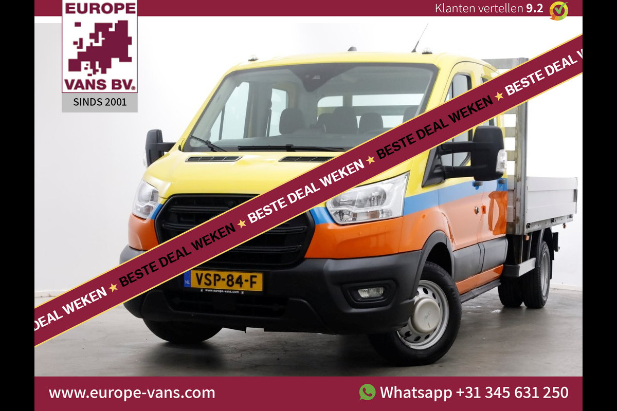Ford Transit 350 2.0 TDCI 130pk D.C. Trend Open Laadbak Trekhaak 3000kg 08-2022