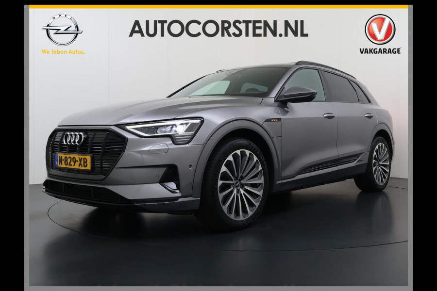 Audi e-tron 55 Quattro Advanced Edition Plus 95kWh Panoramadak Leder/Alcantara Adap.Cruise Camera Apple Carplay Android Auto Navi Ecc SOH 86 Elek.Stoelen+Memory+Verwarmd Elek.Achterklep Lmv 21" Keyless Privacy Glas Led DAB Dealeronderhouden Origineel Nederlandse Auto