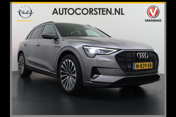 Audi e-tron 55 Quattro Advanced Edition Plus 95kWh Panoramadak Leder/Alcantara Adap.Cruise Camera Apple Carplay Android Auto Navi Ecc SOH 86 Elek.Stoelen+Memory+Verwarmd Elek.Achterklep Lmv 21" Keyless Privacy Glas Led DAB Dealeronderhouden Origineel Nederlandse Auto