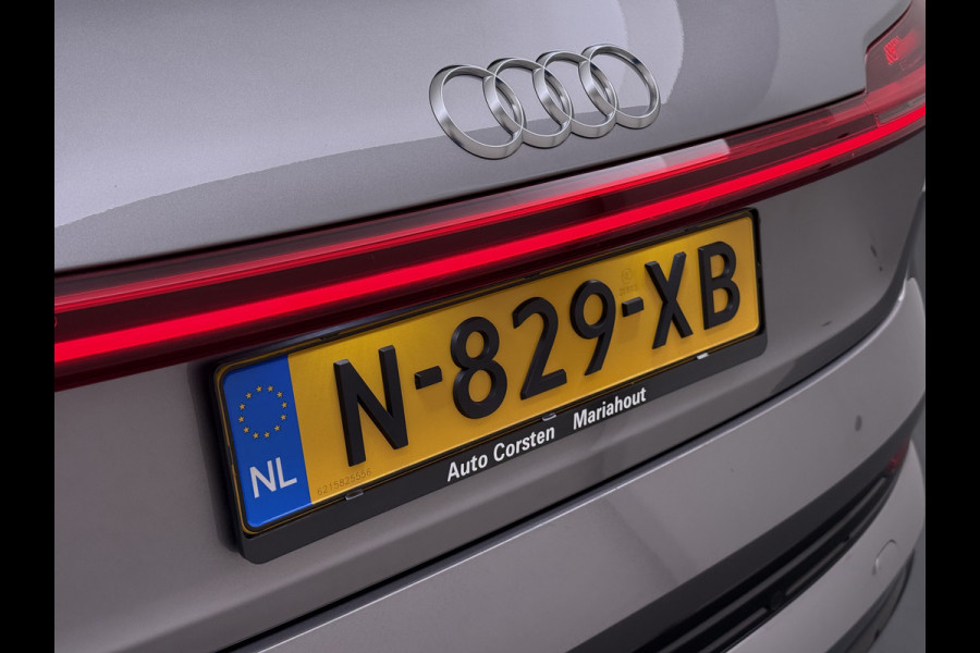Audi e-tron 55 Quattro Advanced Edition Plus 95kWh Panoramadak Leder/Alcantara Adap.Cruise Camera Apple Carplay Android Auto Navi Ecc SOH 86 Elek.Stoelen+Memory+Verwarmd Elek.Achterklep Lmv 21" Keyless Privacy Glas Led DAB Dealeronderhouden Origineel Nederlandse Auto