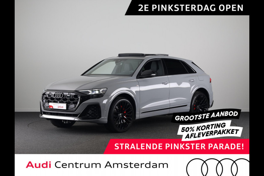 Audi Q8 60 TFSI e quattro Pro Line S Competition 490 PK | Panoramadak | Vier wiel besturen | Exclusive lak | Stoel ventilatie | Verlengde garantie |