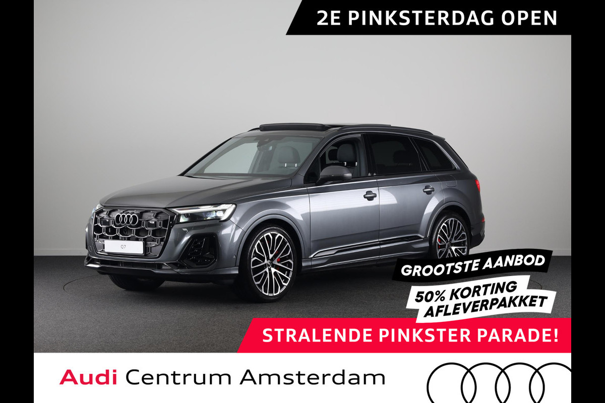 Audi Q7 55 TFSI e quattro Pro Line S 394pk | Panoramadak | Adaptive cruisecontrol |  B&O soundsysteem | Optiekpakket zwart Plus | Privacy Glass | Trekhaak