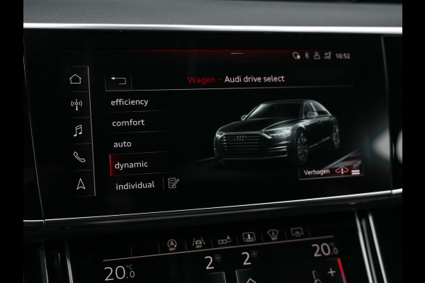Audi A8 55 TFSI quattro Pro Line Plus 55 TFSI QUATTRO PRO LINE PLUS | LUCHTVERING | STANDKACHEL | VIRTUAL COCKPIT | LUCHTVERING | ADAPTIVE CRUISE | STOELVERWARMING EN -VENTILATIE | MASSAGE | 360 CAMERA | PANORAMADAK | LED | STUURVERWARMING | HEAD-UP | AMBIANCE INTERIEUR | SOFT-CLOSE |