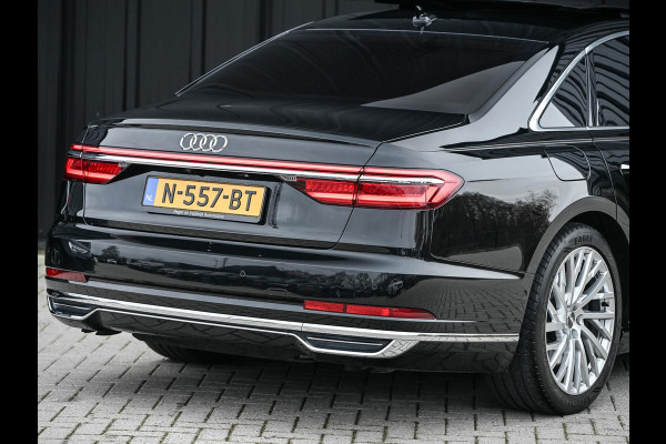 Audi A8 55 TFSI quattro Pro Line Plus 55 TFSI QUATTRO PRO LINE PLUS | LUCHTVERING | STANDKACHEL | VIRTUAL COCKPIT | LUCHTVERING | ADAPTIVE CRUISE | STOELVERWARMING EN -VENTILATIE | MASSAGE | 360 CAMERA | PANORAMADAK | LED | STUURVERWARMING | HEAD-UP | AMBIANCE INTERIEUR | SOFT-CLOSE |