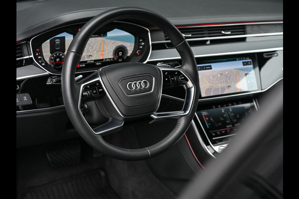 Audi A8 55 TFSI quattro Pro Line Plus 55 TFSI QUATTRO PRO LINE PLUS | LUCHTVERING | STANDKACHEL | VIRTUAL COCKPIT | LUCHTVERING | ADAPTIVE CRUISE | STOELVERWARMING EN -VENTILATIE | MASSAGE | 360 CAMERA | PANORAMADAK | LED | STUURVERWARMING | HEAD-UP | AMBIANCE INTERIEUR | SOFT-CLOSE |