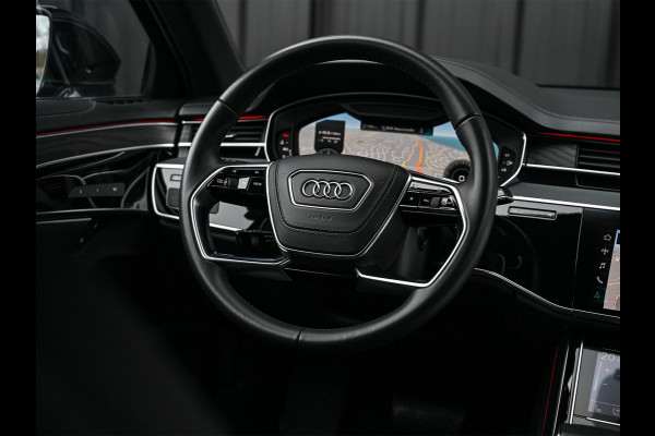 Audi A8 55 TFSI quattro Pro Line Plus 55 TFSI QUATTRO PRO LINE PLUS | LUCHTVERING | STANDKACHEL | VIRTUAL COCKPIT | LUCHTVERING | ADAPTIVE CRUISE | STOELVERWARMING EN -VENTILATIE | MASSAGE | 360 CAMERA | PANORAMADAK | LED | STUURVERWARMING | HEAD-UP | AMBIANCE INTERIEUR | SOFT-CLOSE |